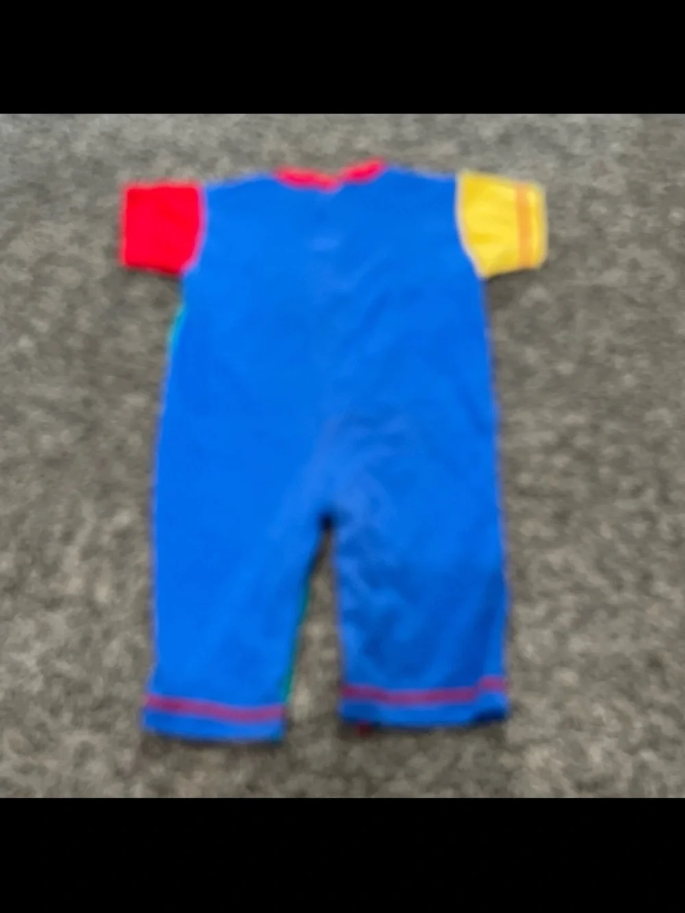 Sesame Street vintage color block one piece outfit size 12 months